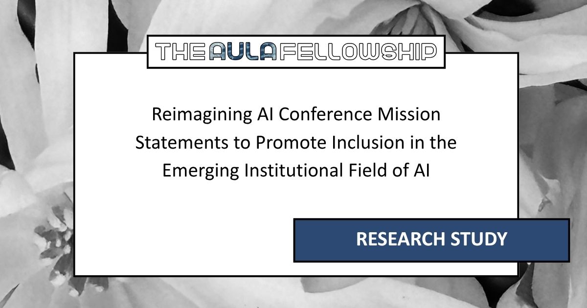 Reimagining AI Conference Mission Statements to Promote Inclusion in the Emerging Institutional Field of AI