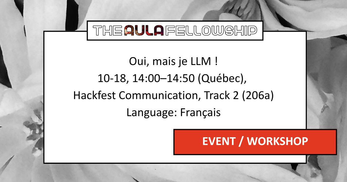Oui, mais je LLM !