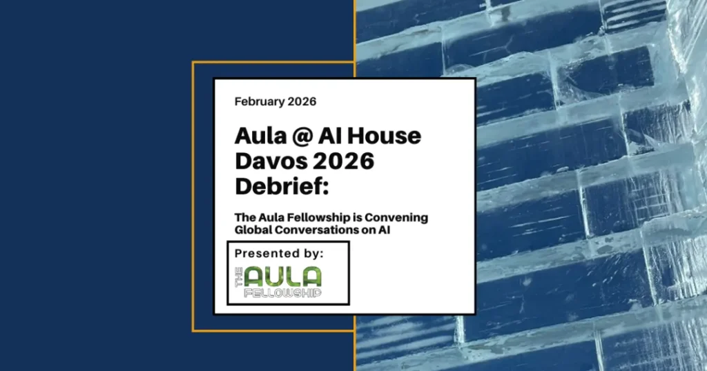 The Aula Fellowship at AI House Davos 2026 — blog post banner
