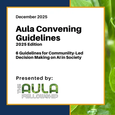 Cover of the Aula Convening Guidelines (2025 edition)