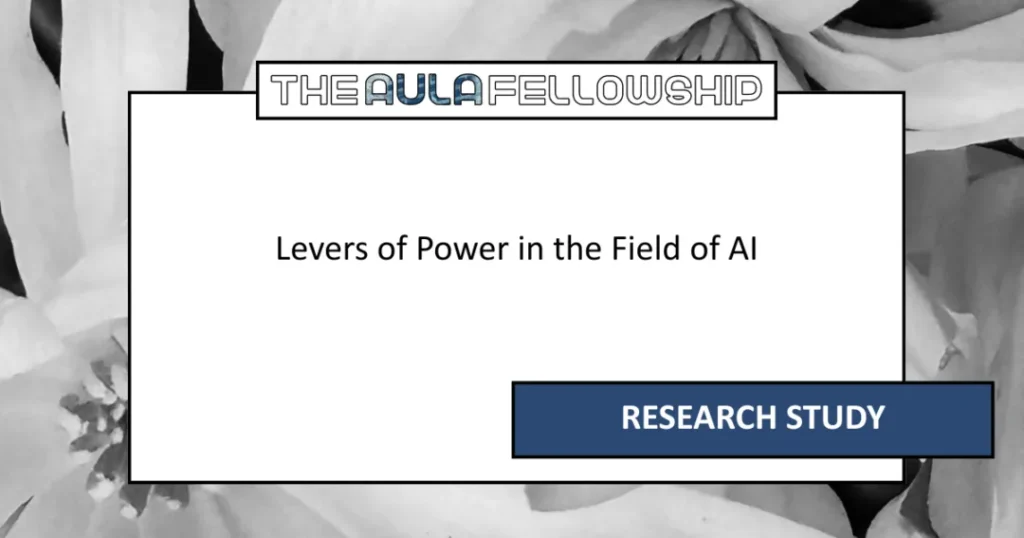 Levers of Power in the Field of AI — research study banner